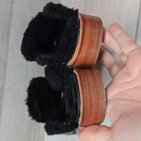 Free People Women Faux Fur Insulated lined Loafer Slip on shoes sz 37/6.5-7 - Picture 7 of 14